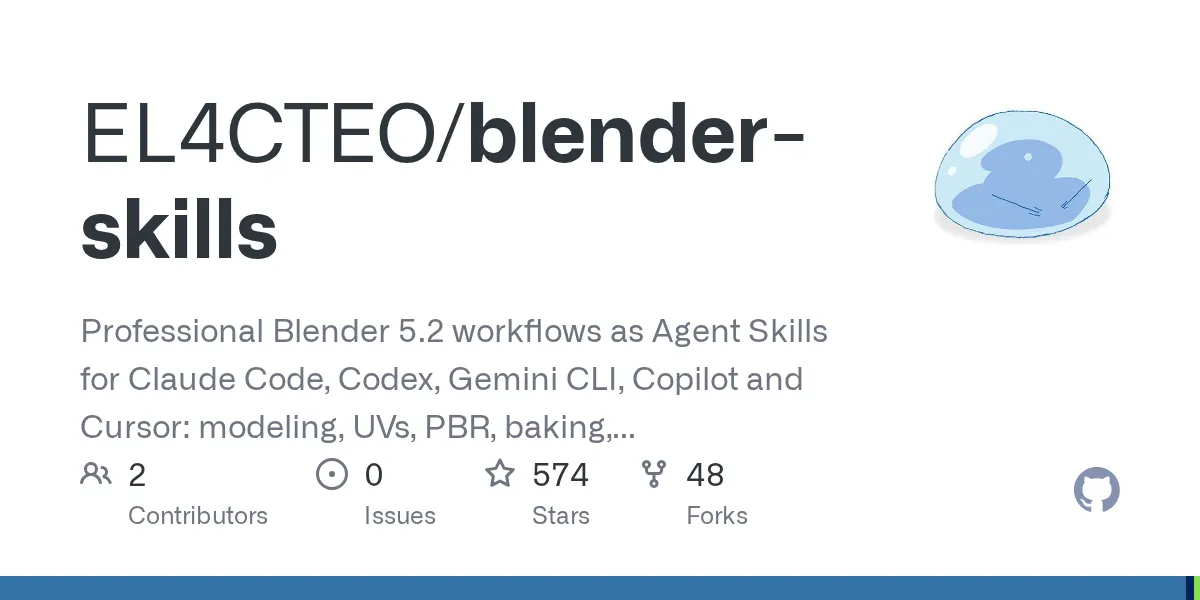 Blender Agent Skills preview